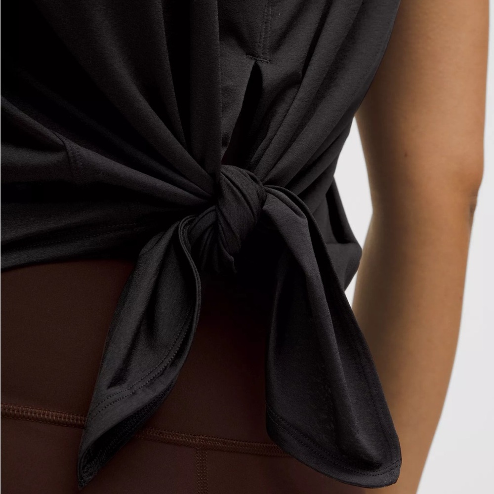 Lululemon Black Split-Back Tank Top
